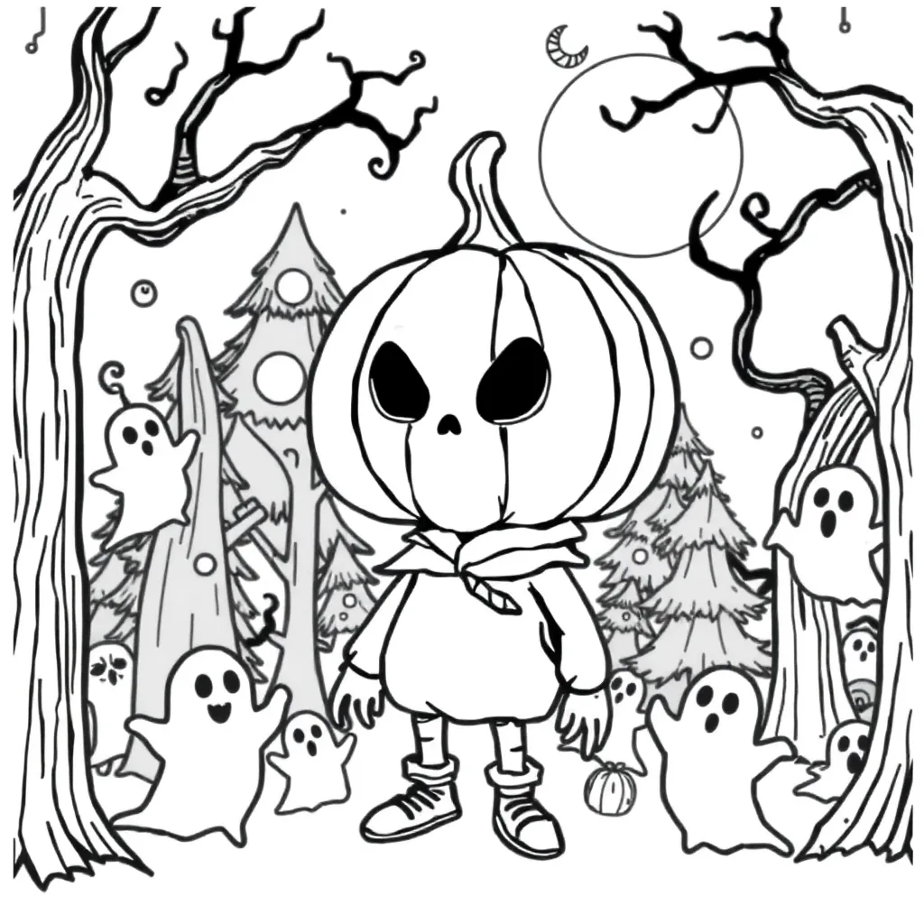 Nightmare Before Christmas coloring page