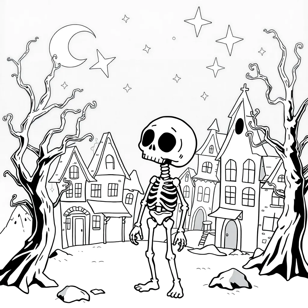 Nightmare Before Christmas coloring page