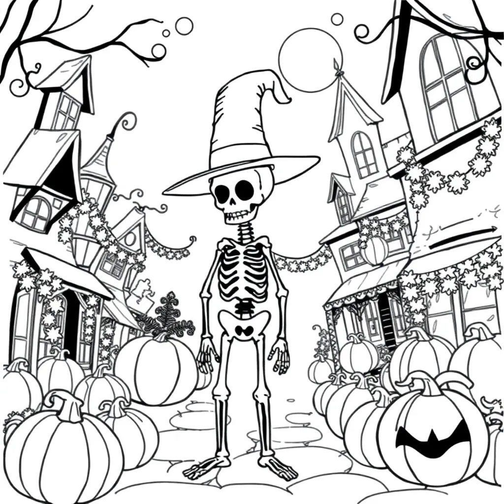 Nightmare Before Christmas coloring page