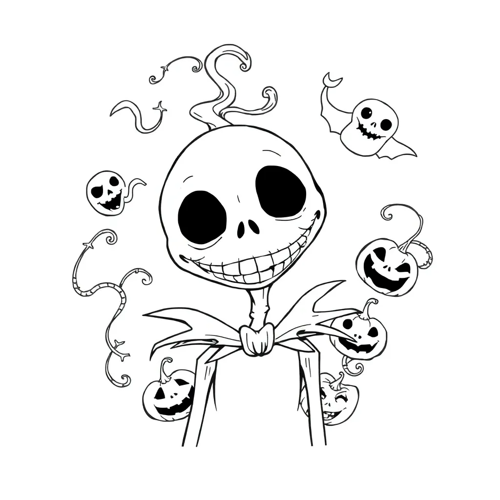 Nightmare Before Christmas coloring page