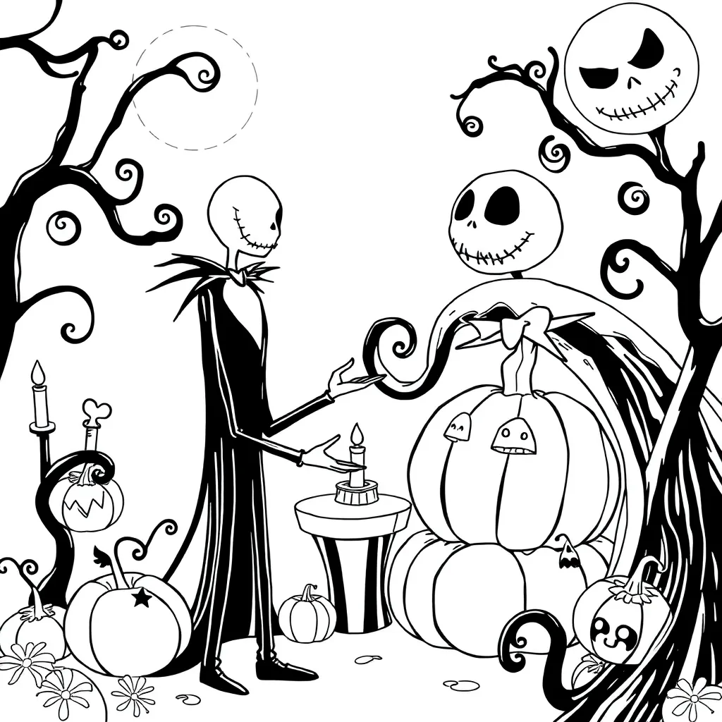 Nightmare Before Christmas coloring page