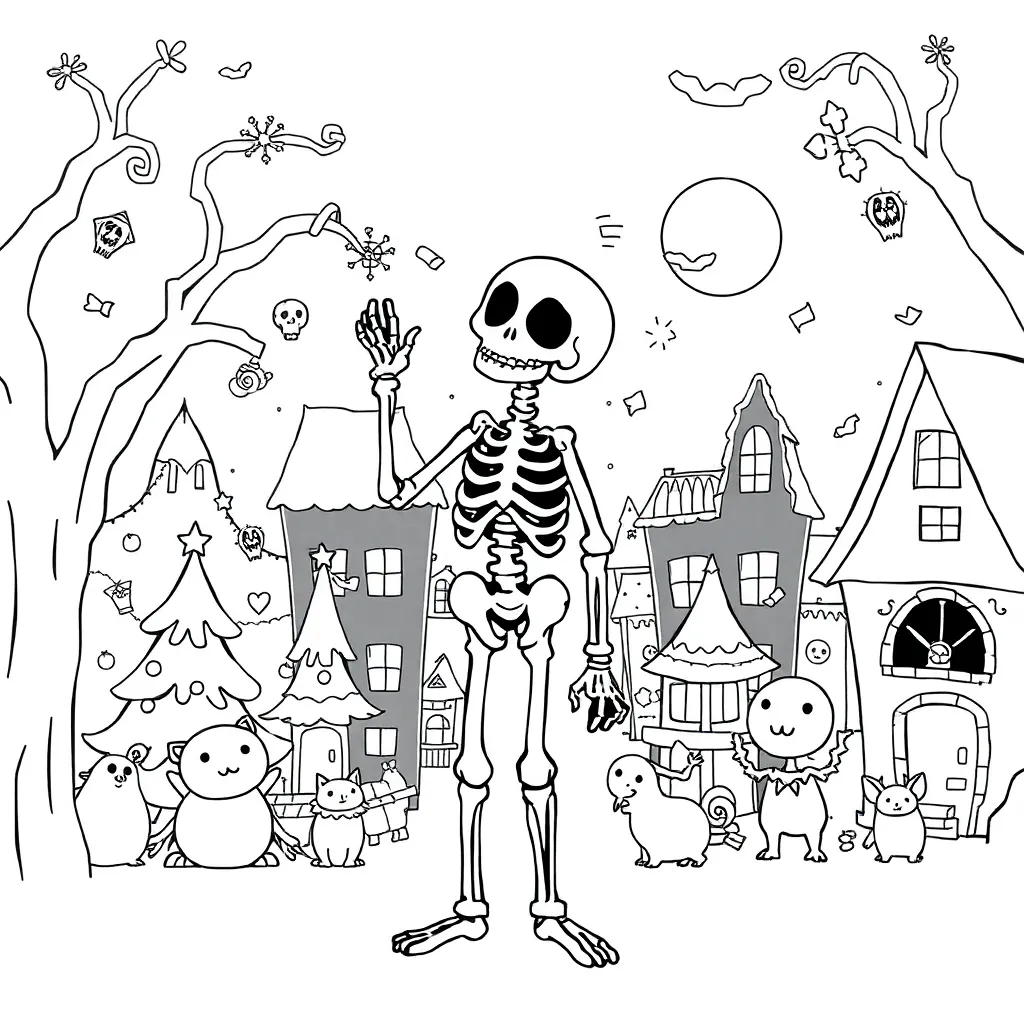 Nightmare Before Christmas coloring page