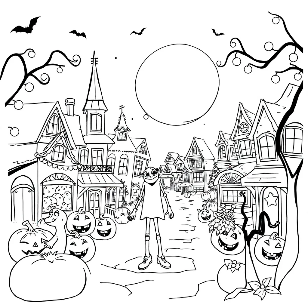 Nightmare Before Christmas coloring page