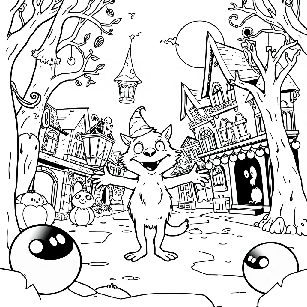 Nightmare Before Christmas coloring page