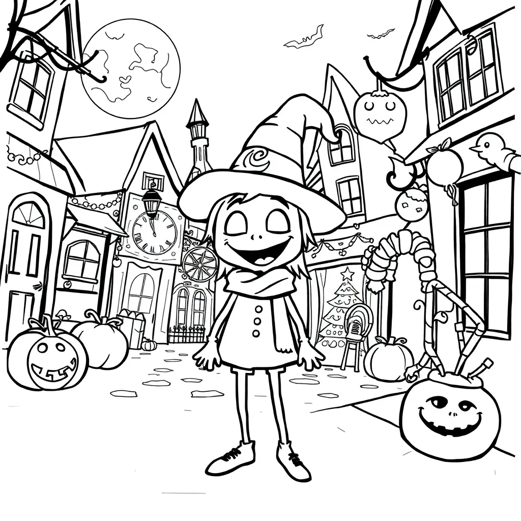 Nightmare Before Christmas coloring page