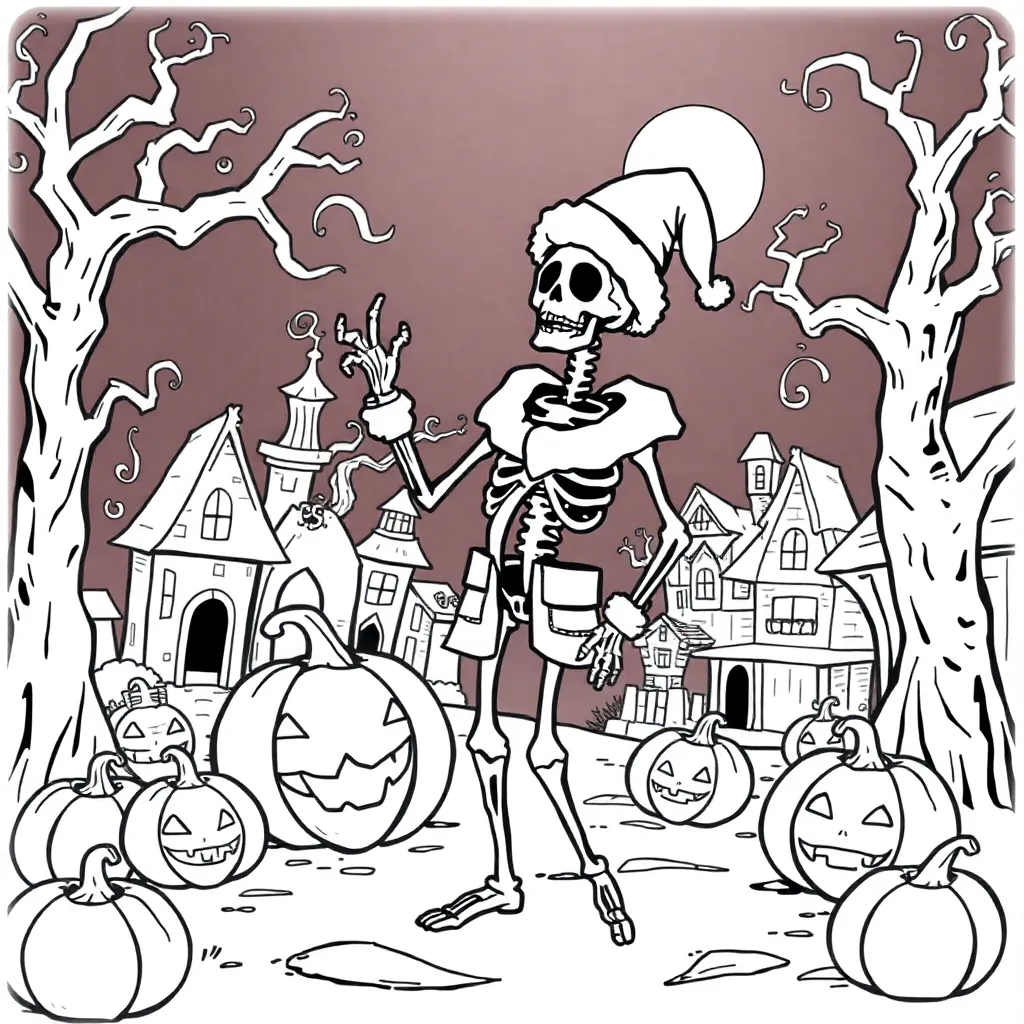 Nightmare Before Christmas coloring page