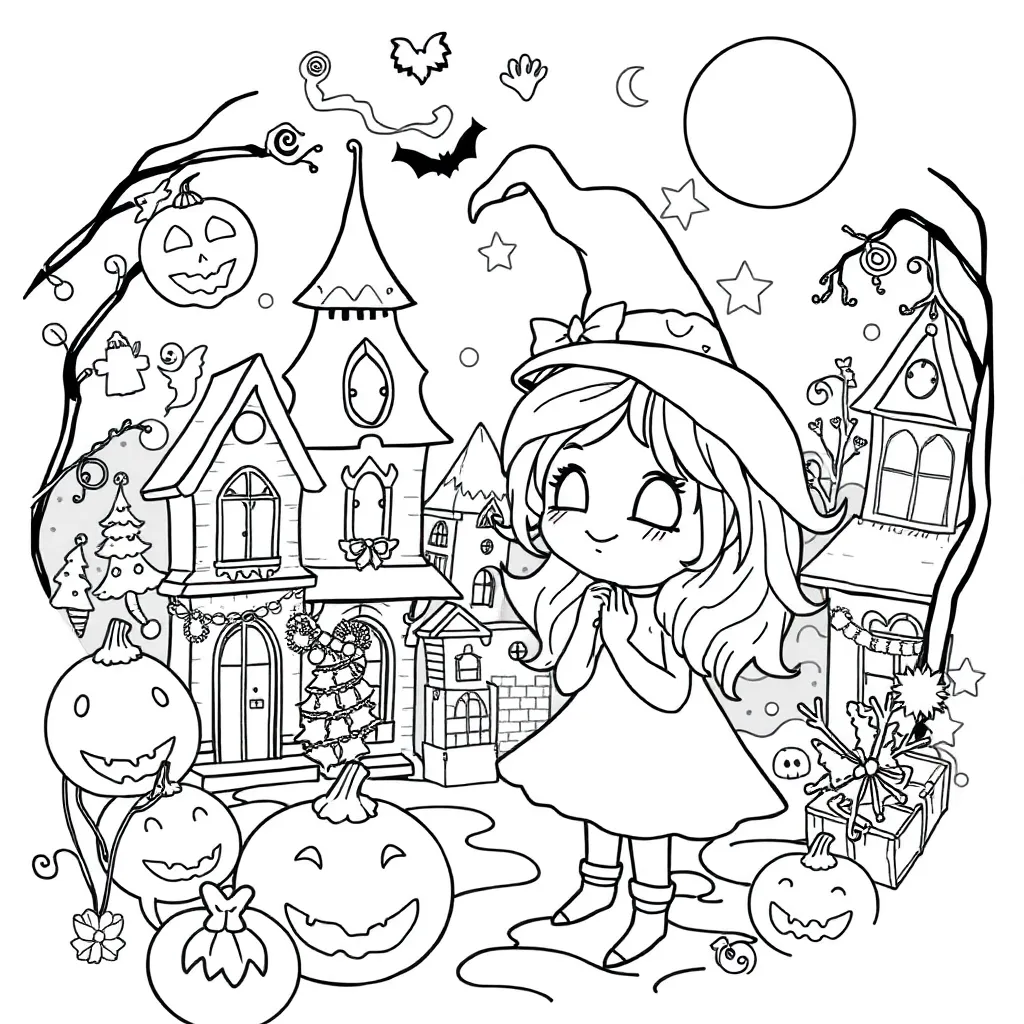 Nightmare Before Christmas coloring page