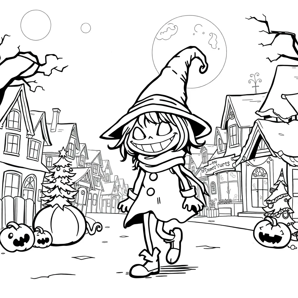 Nightmare Before Christmas coloring page