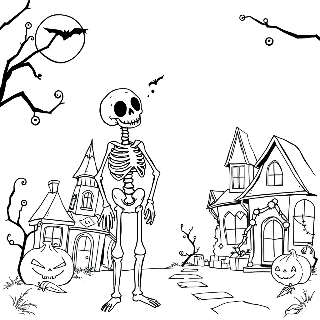 Nightmare Before Christmas coloring page