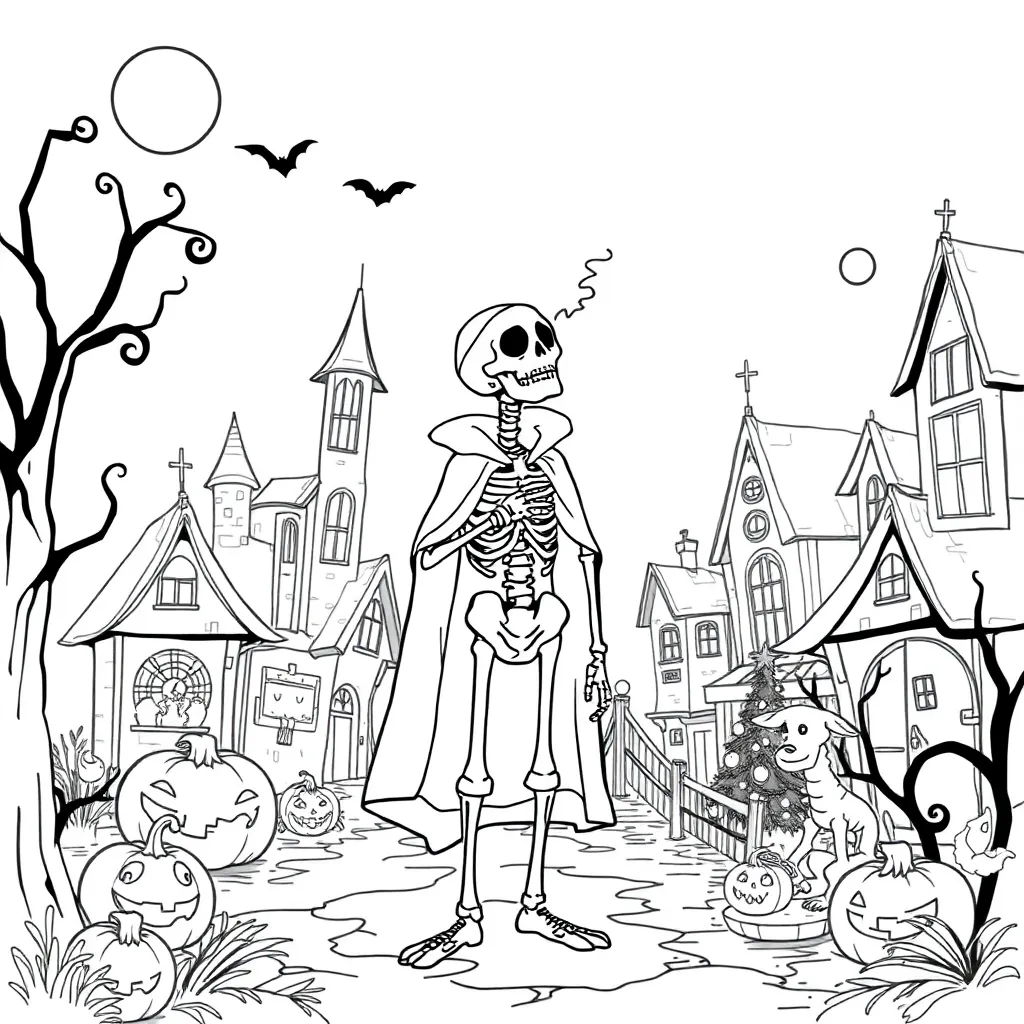 Nightmare Before Christmas coloring page