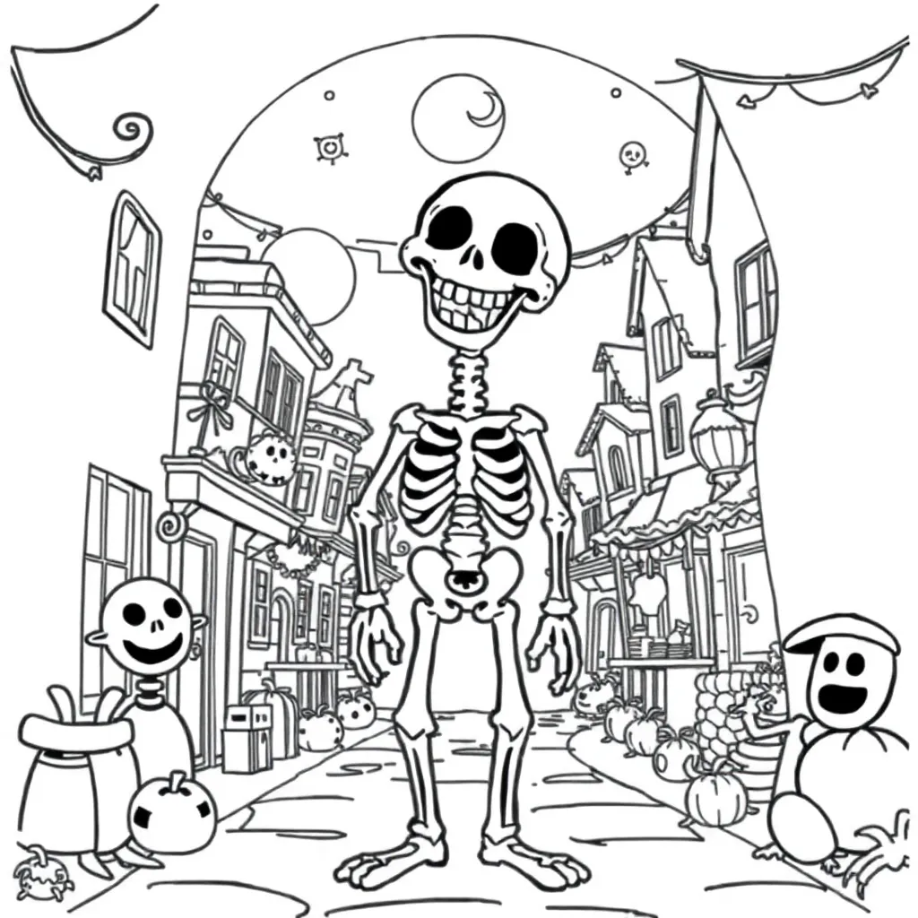 Nightmare Before Christmas coloring page