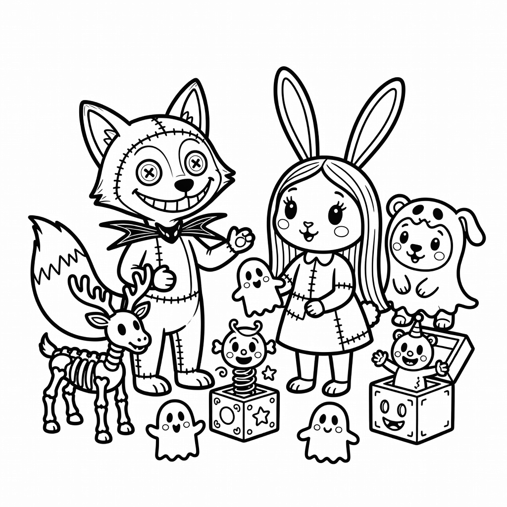 Nightmare Before Christmas coloring page