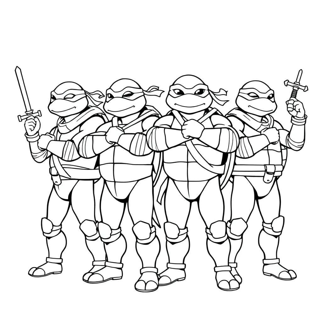 Ninja Turtles coloring page