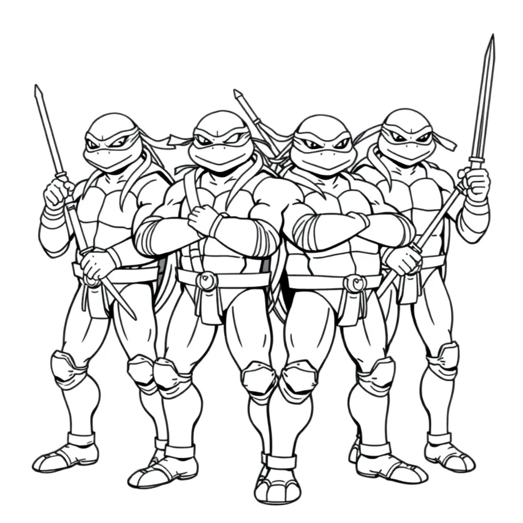 Ninja Turtles coloring page