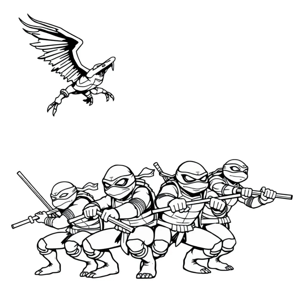 Ninja Turtles coloring page