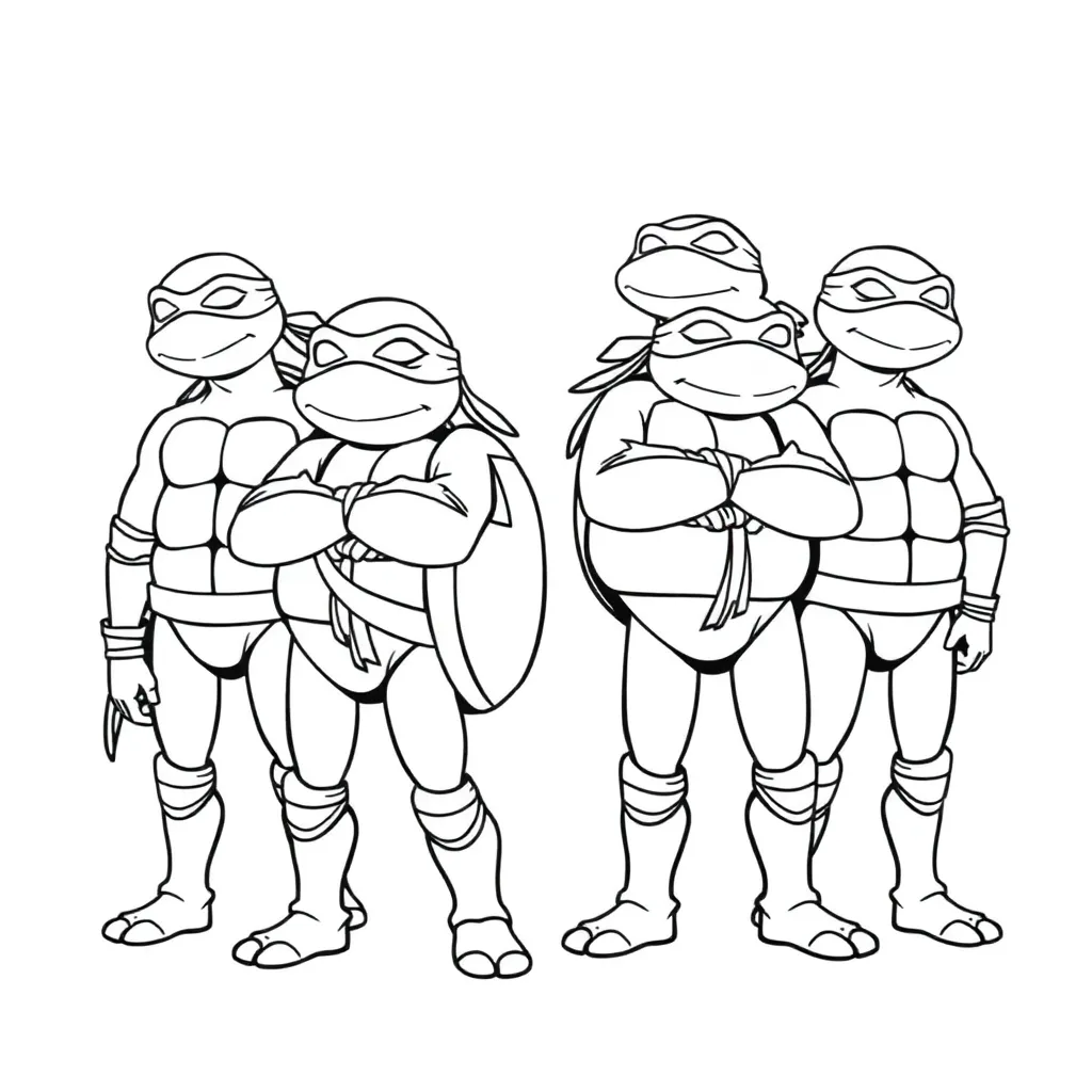 Ninja Turtles coloring page