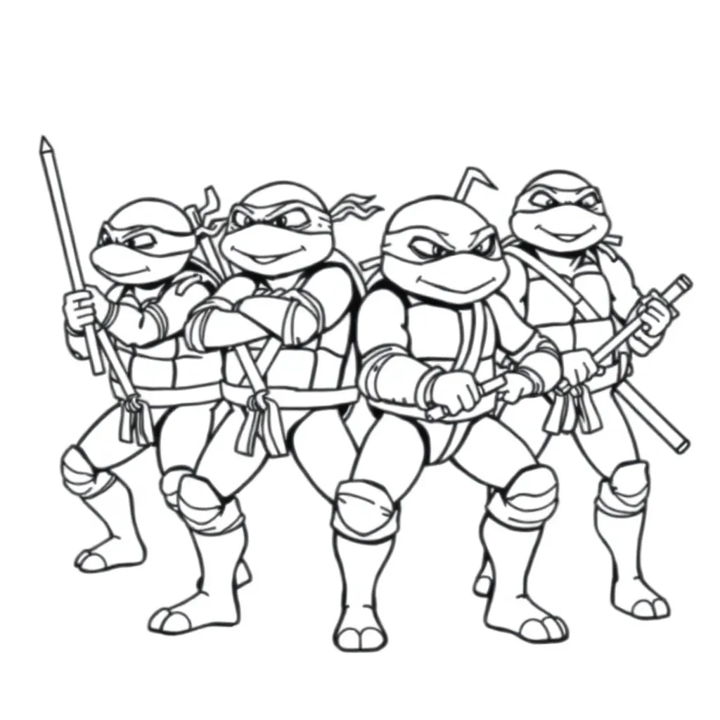 Ninja Turtles coloring page