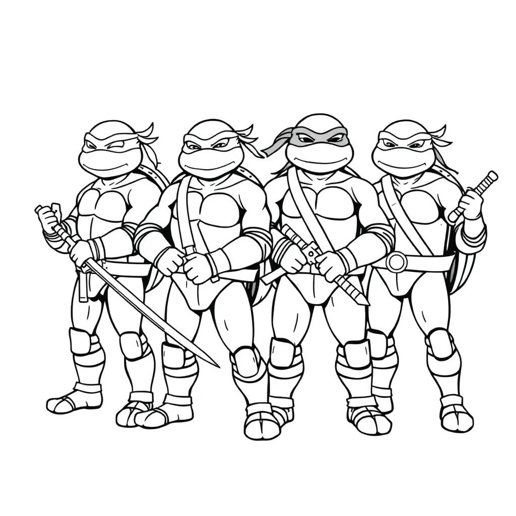 Ninja Turtles coloring page