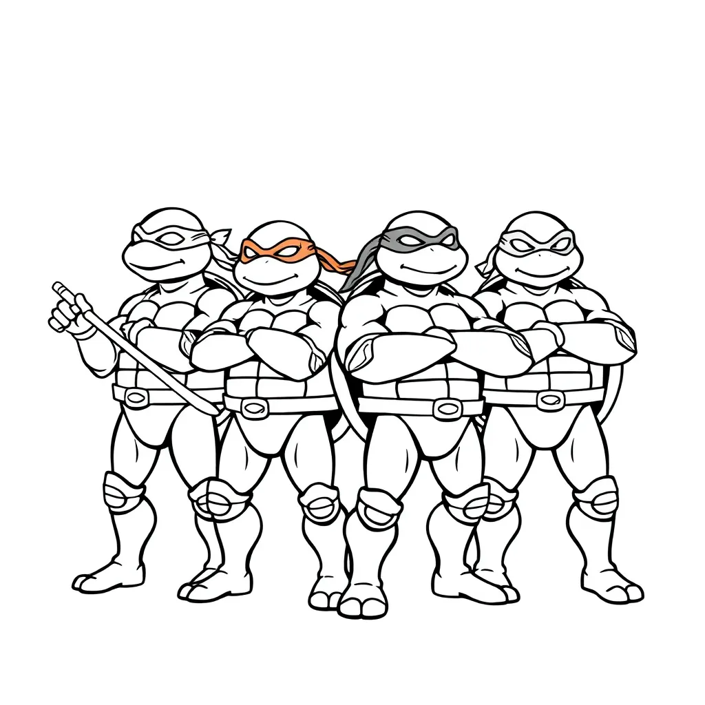 Ninja Turtles coloring page