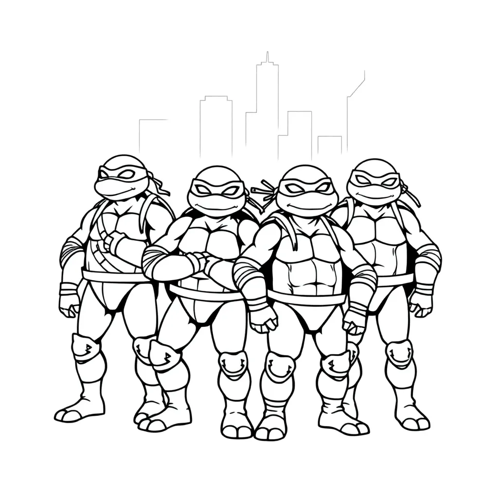 Ninja Turtles coloring page