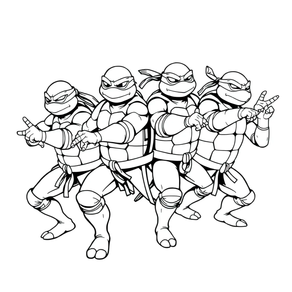 Ninja Turtles coloring page