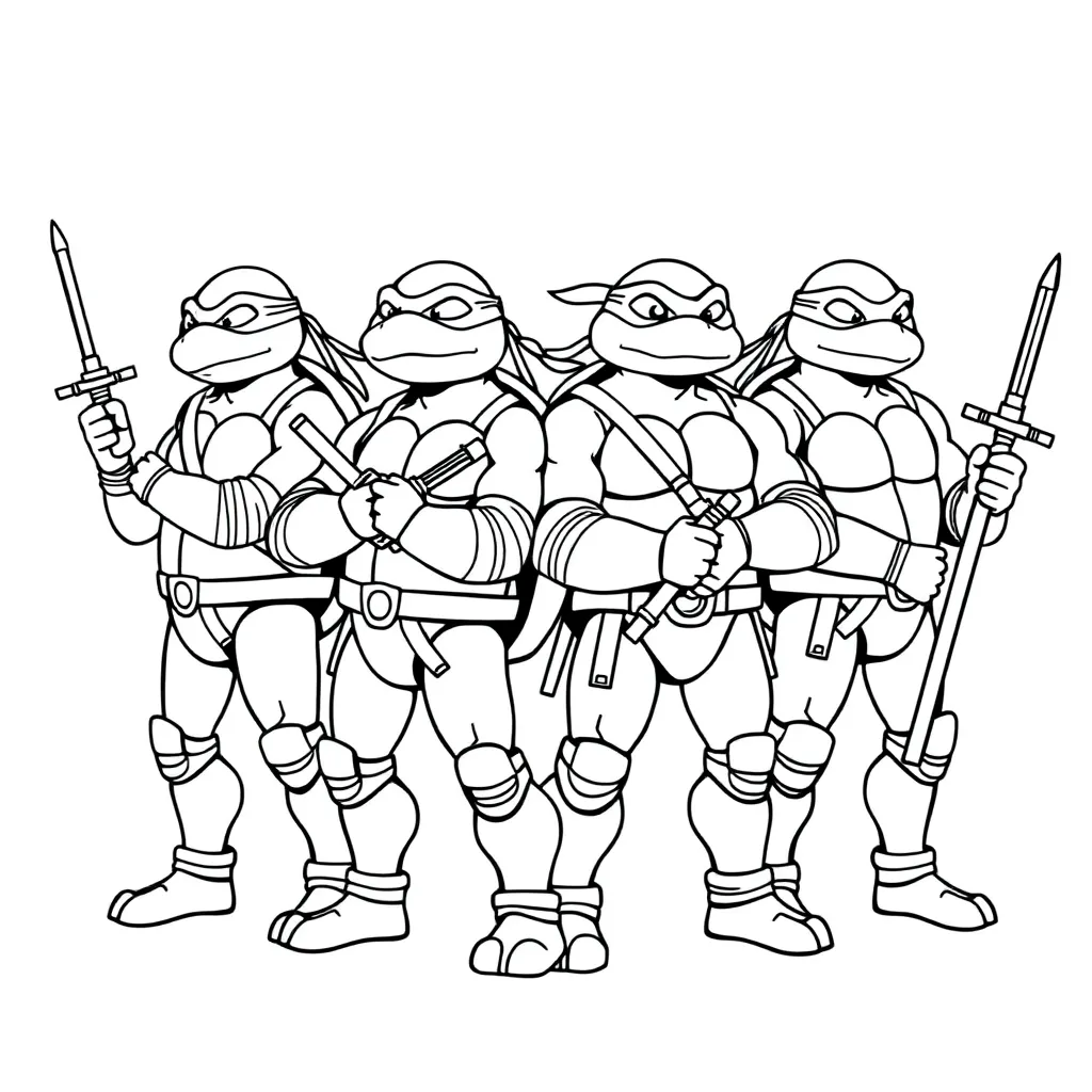 Ninja Turtles coloring page