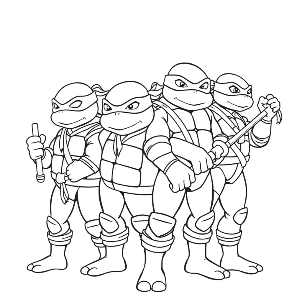 Ninja Turtles coloring page