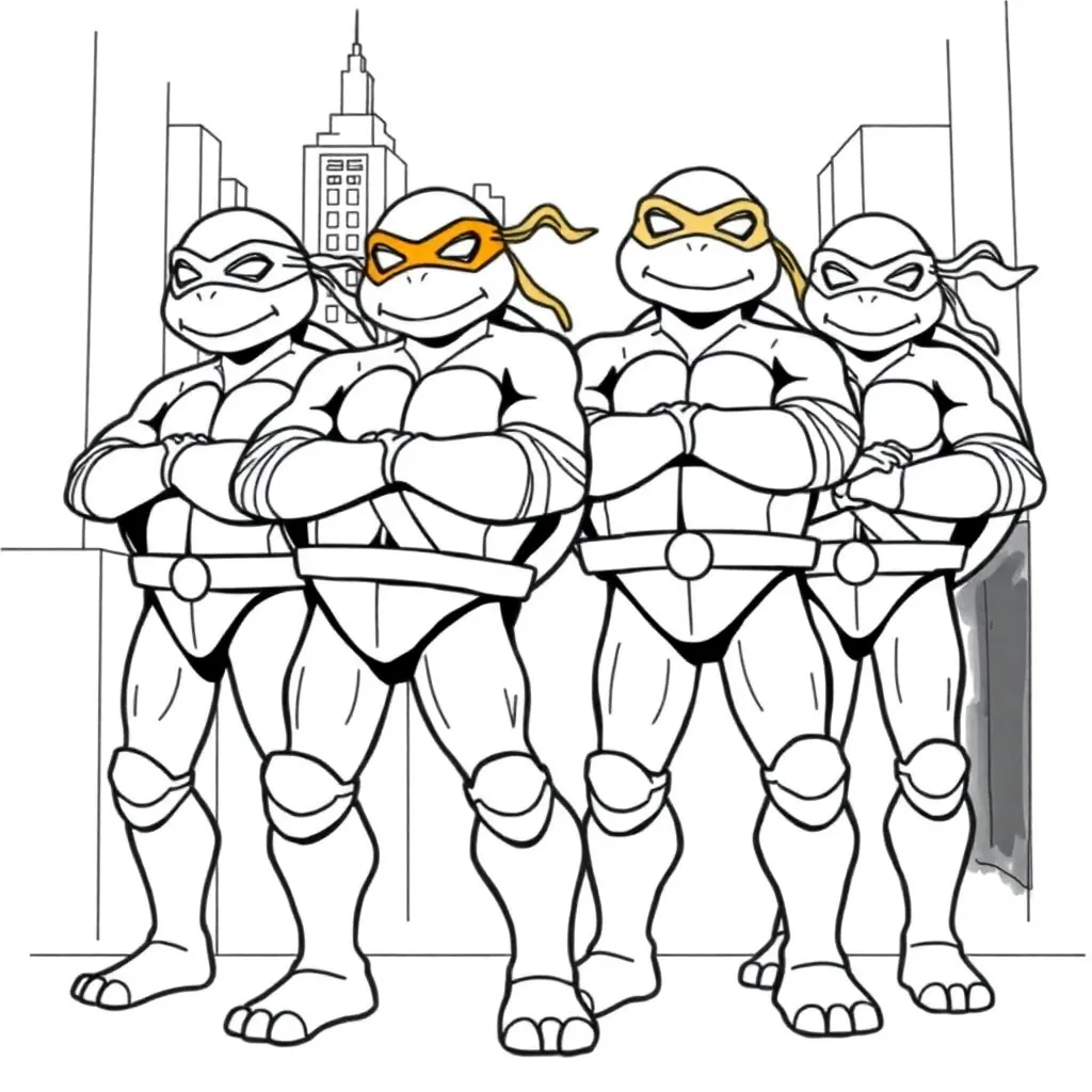 Ninja Turtles coloring page