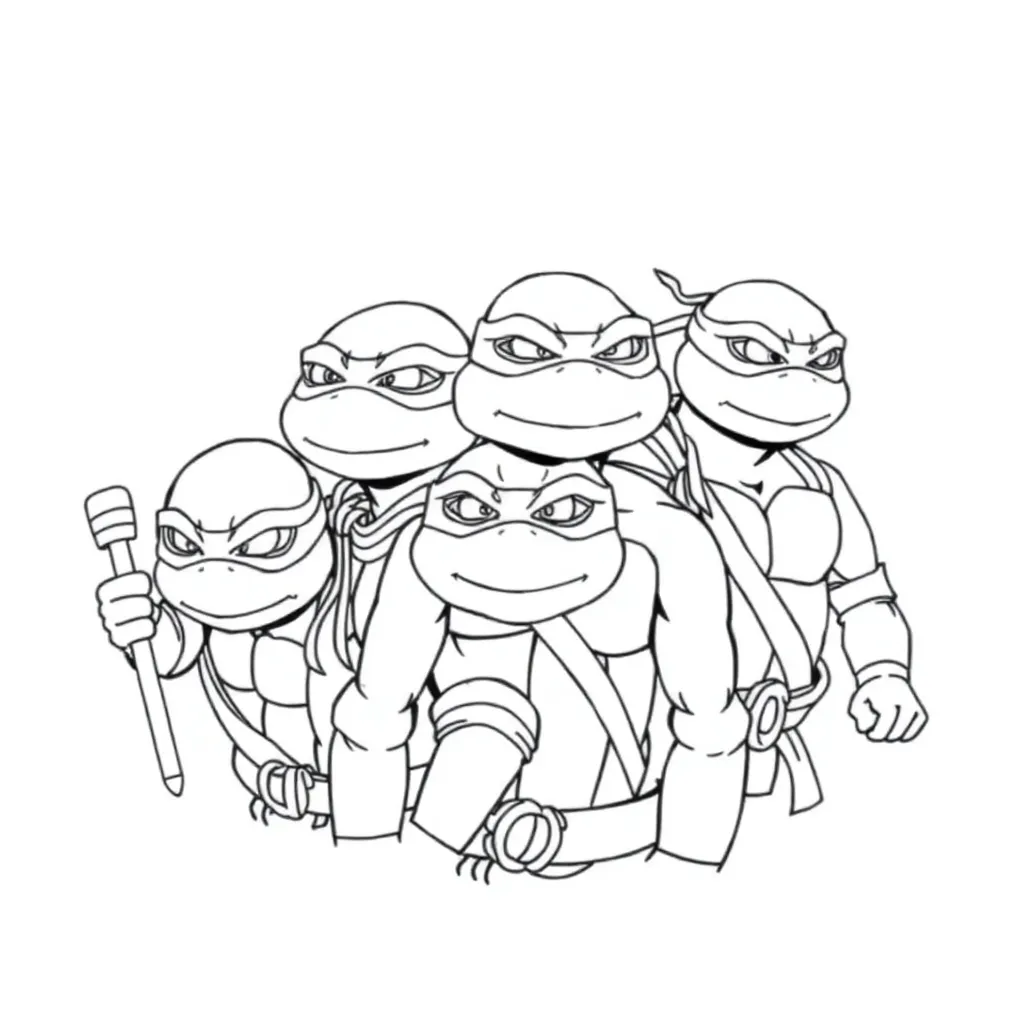 Ninja Turtles coloring page