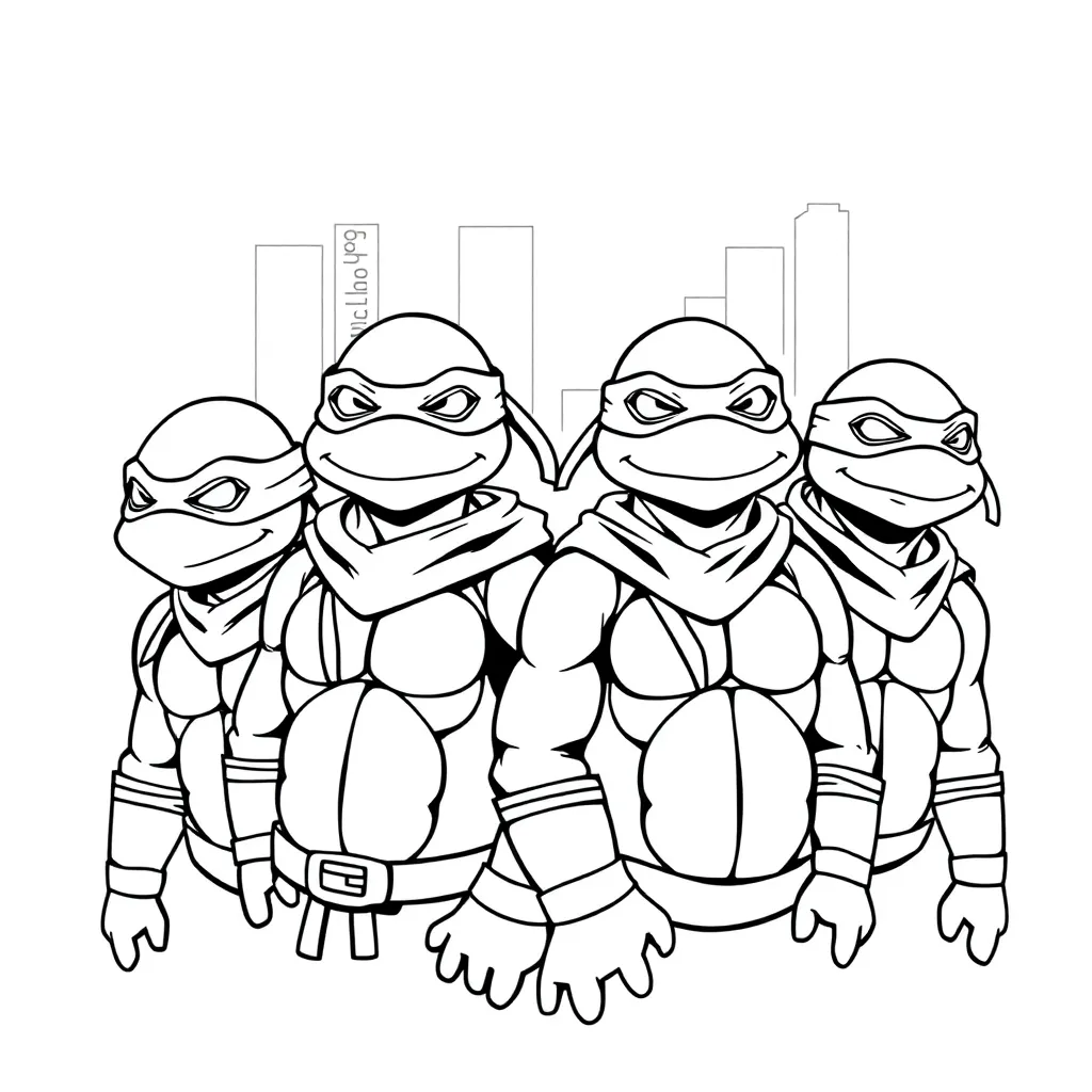 Ninja Turtles coloring page