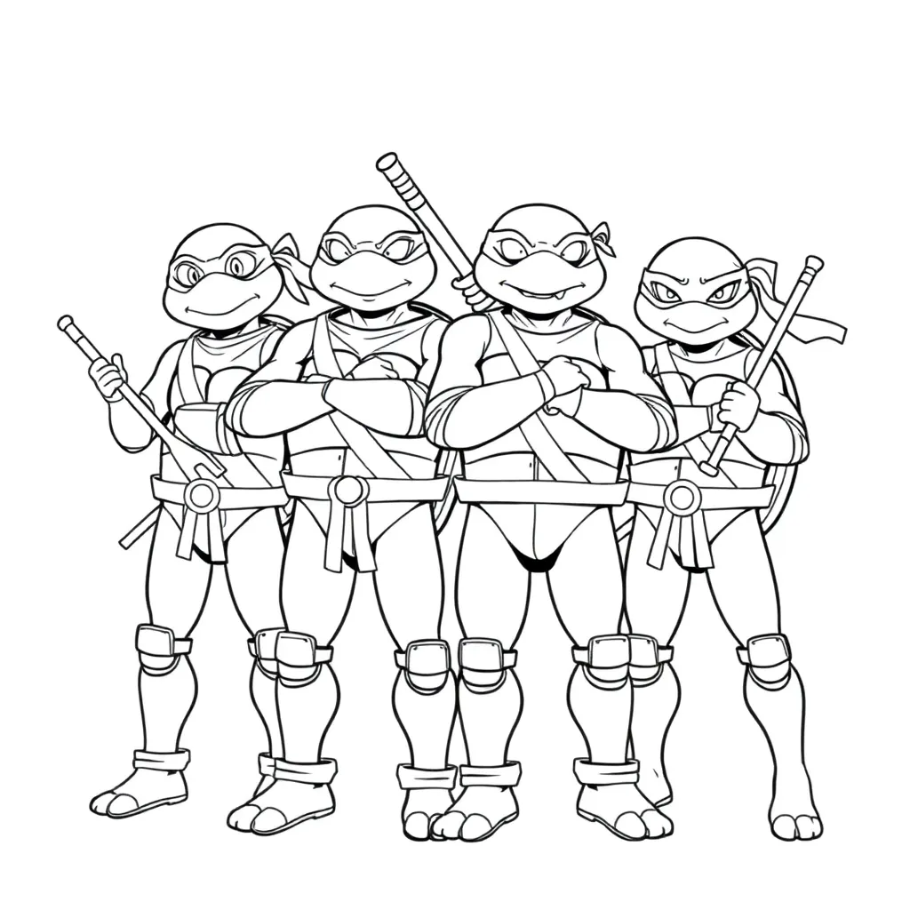 Ninja Turtles coloring page