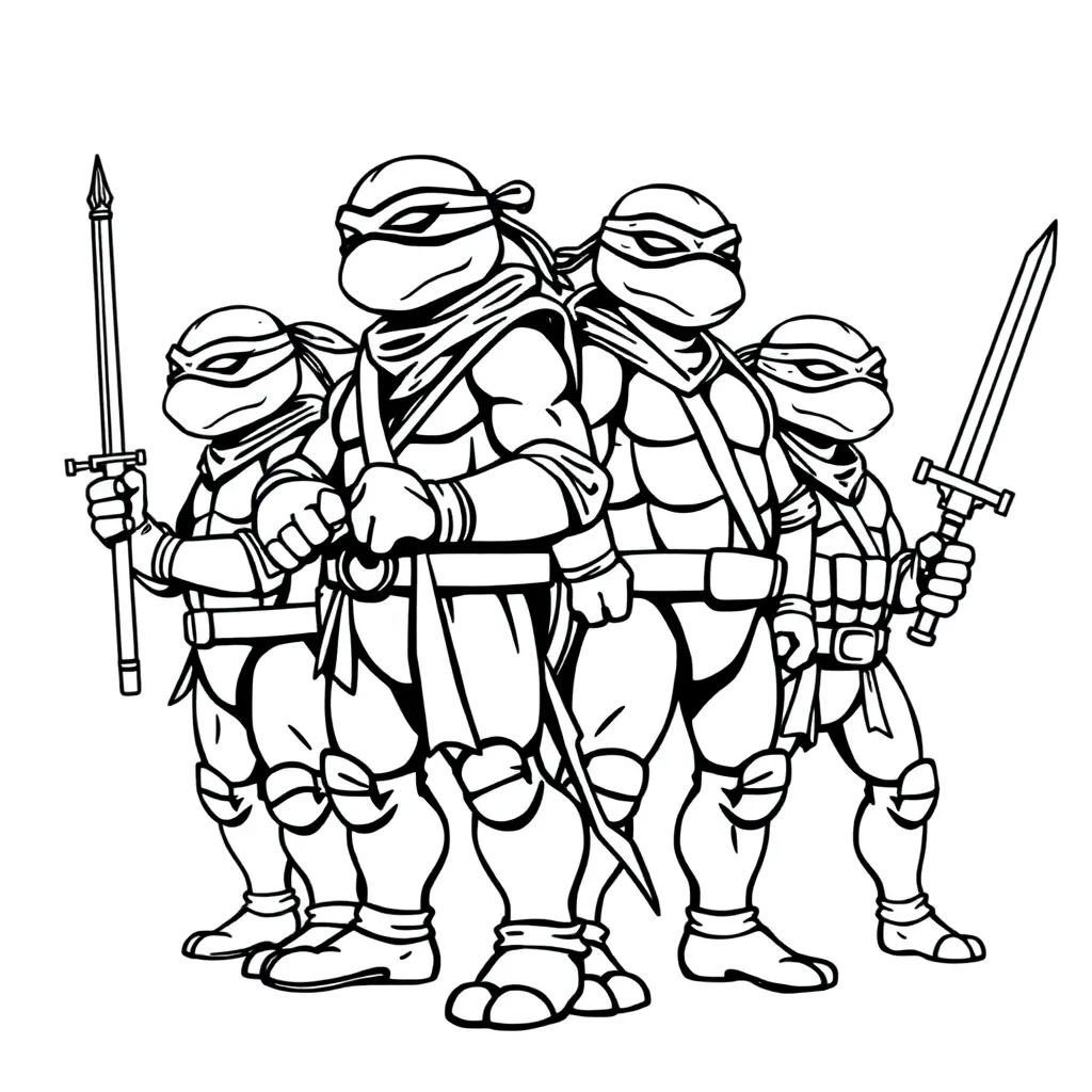 Ninja Turtles coloring page