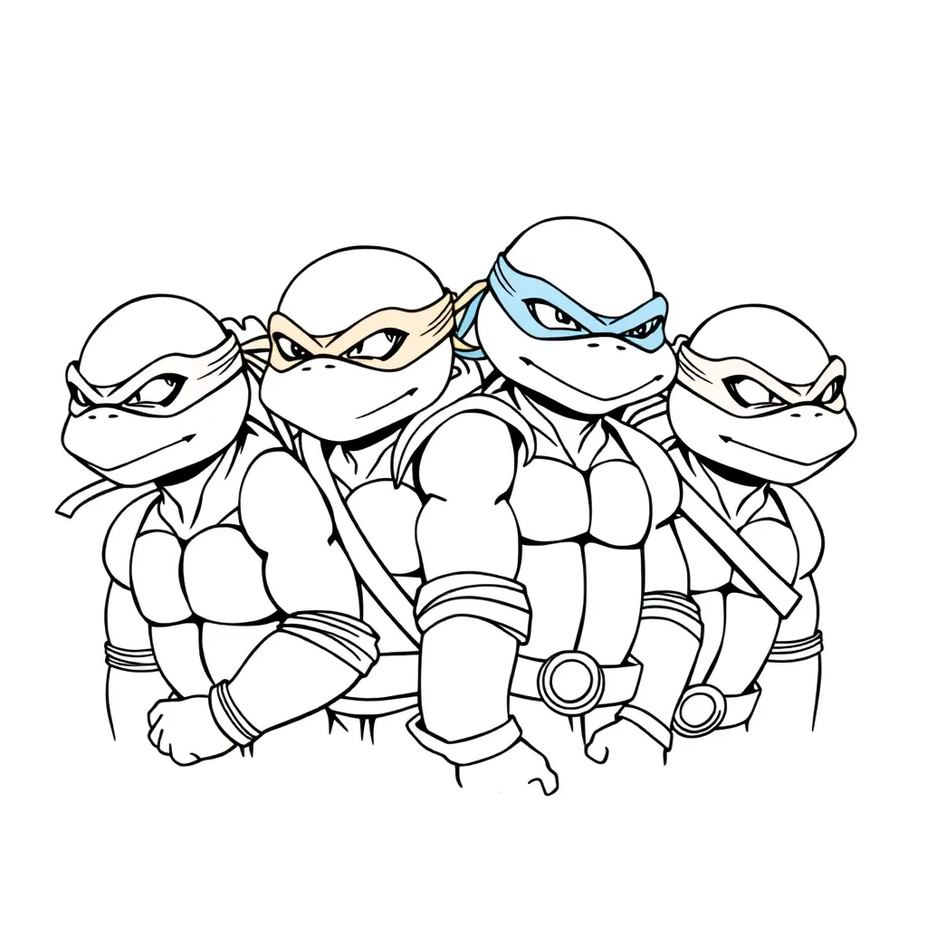 Ninja Turtles coloring page