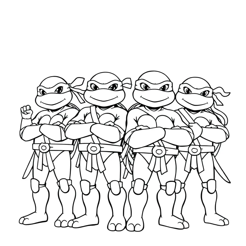 Ninja Turtles coloring page