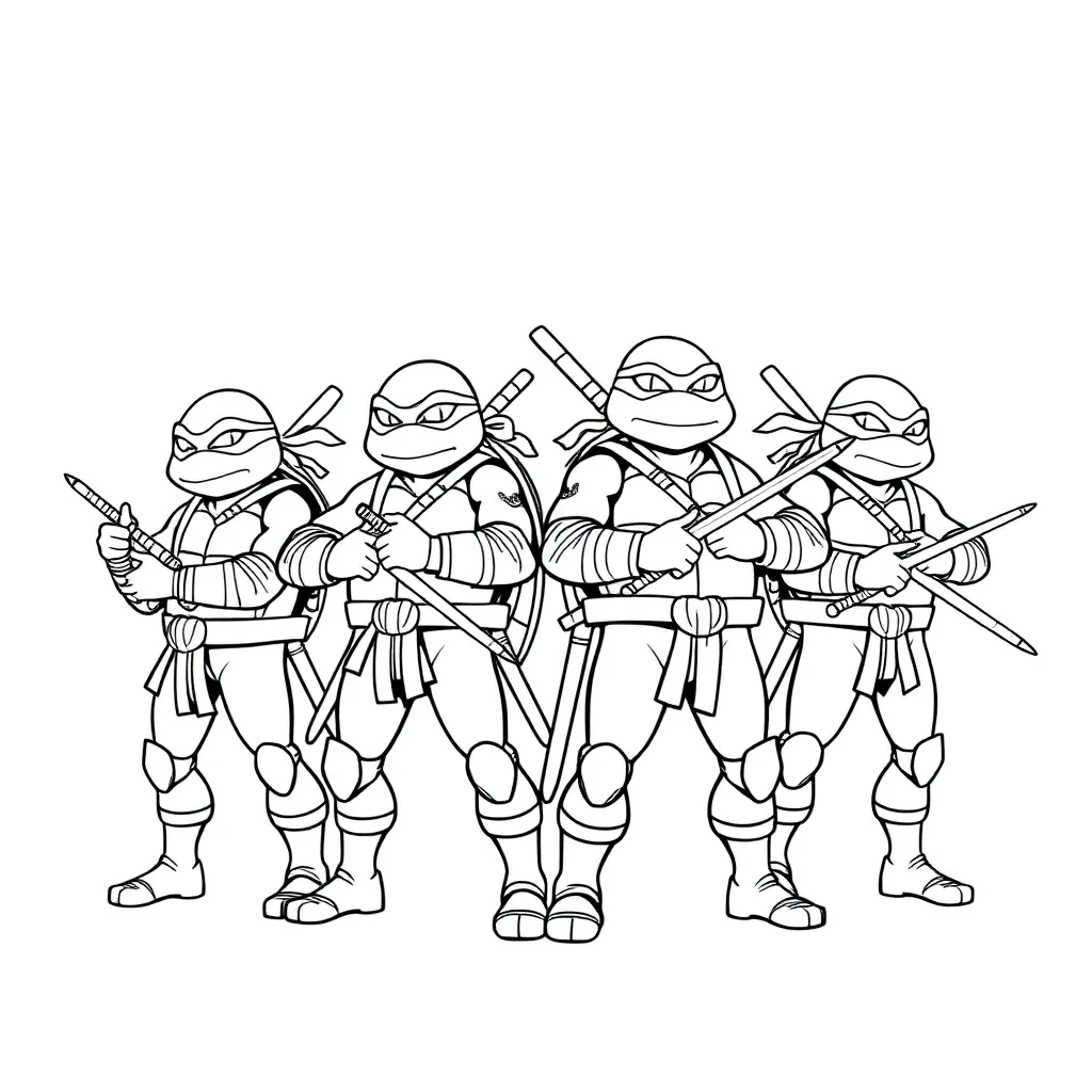 Ninja Turtles coloring page