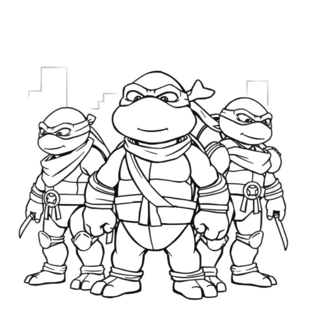 Ninja Turtles coloring page