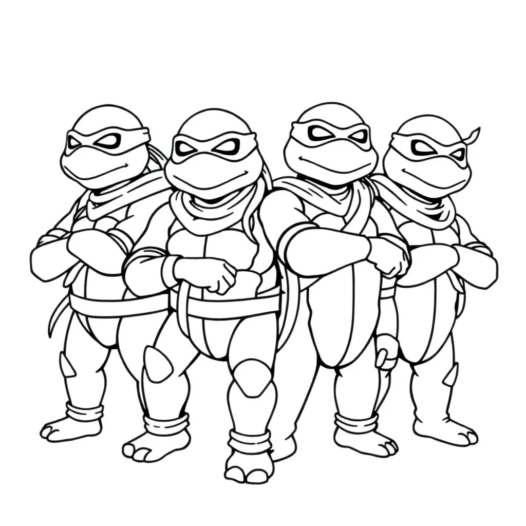 Ninja Turtles coloring page