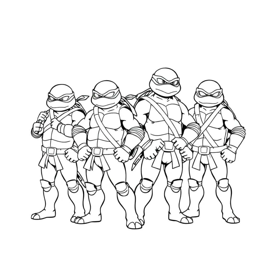 Ninja Turtles coloring page