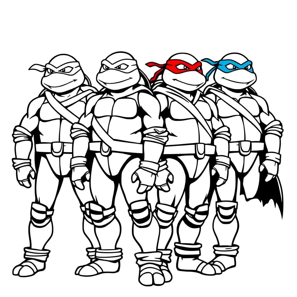 Ninja Turtles coloring page