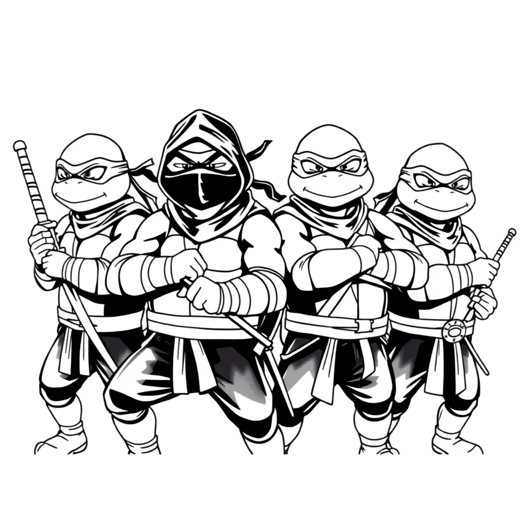 Ninja Turtles coloring page