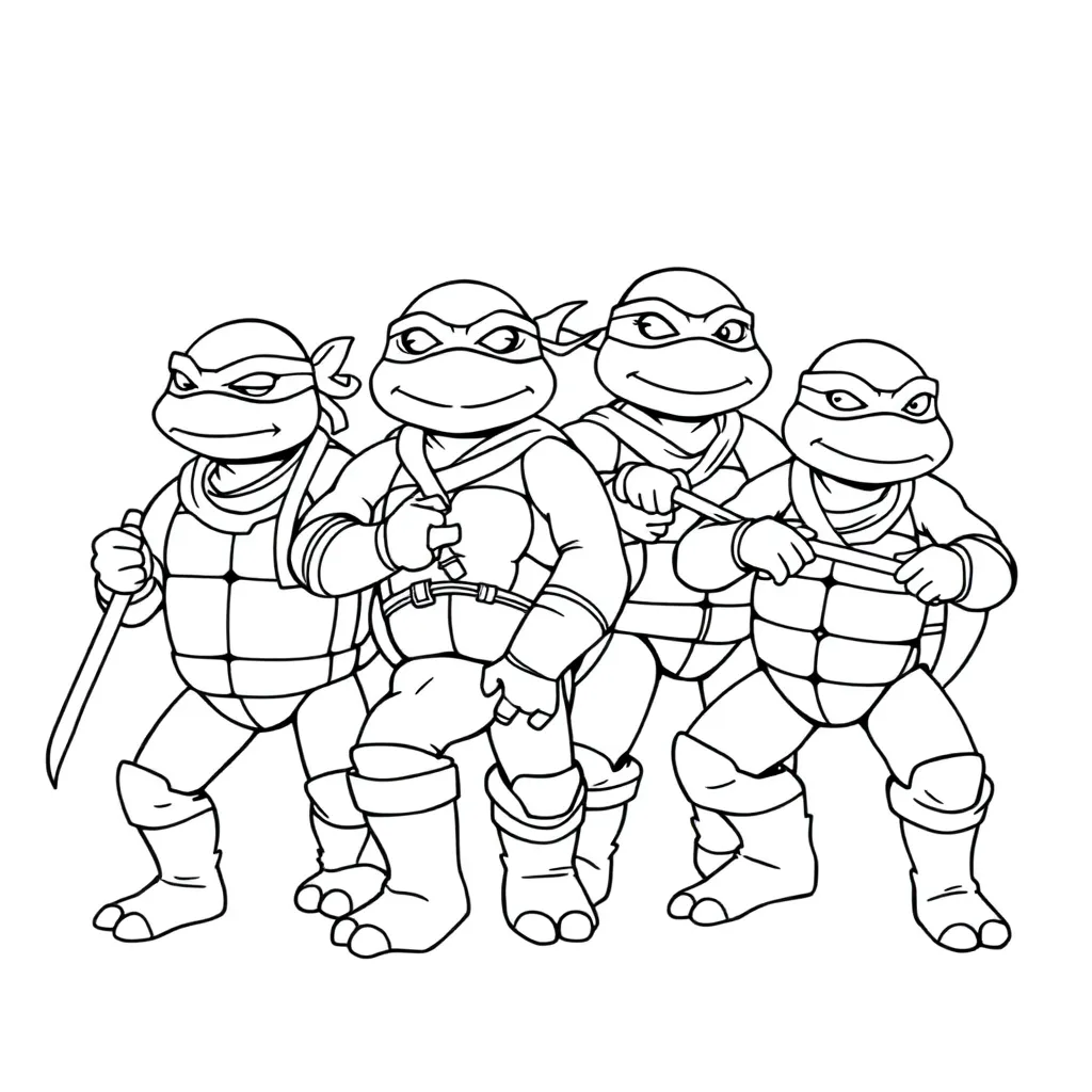 Ninja Turtles coloring page