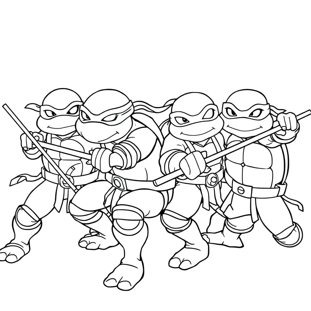 Ninja Turtles coloring page