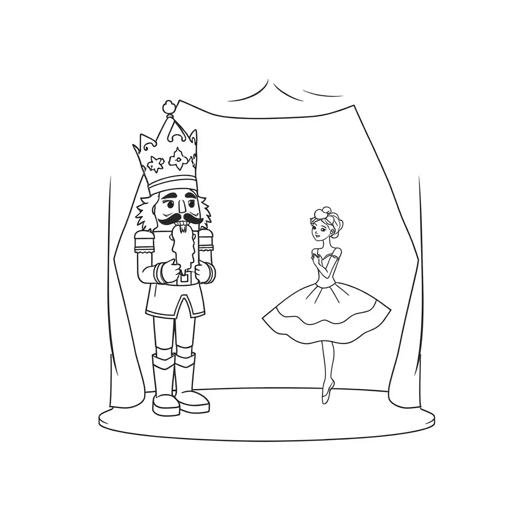 Nutcracker coloring page