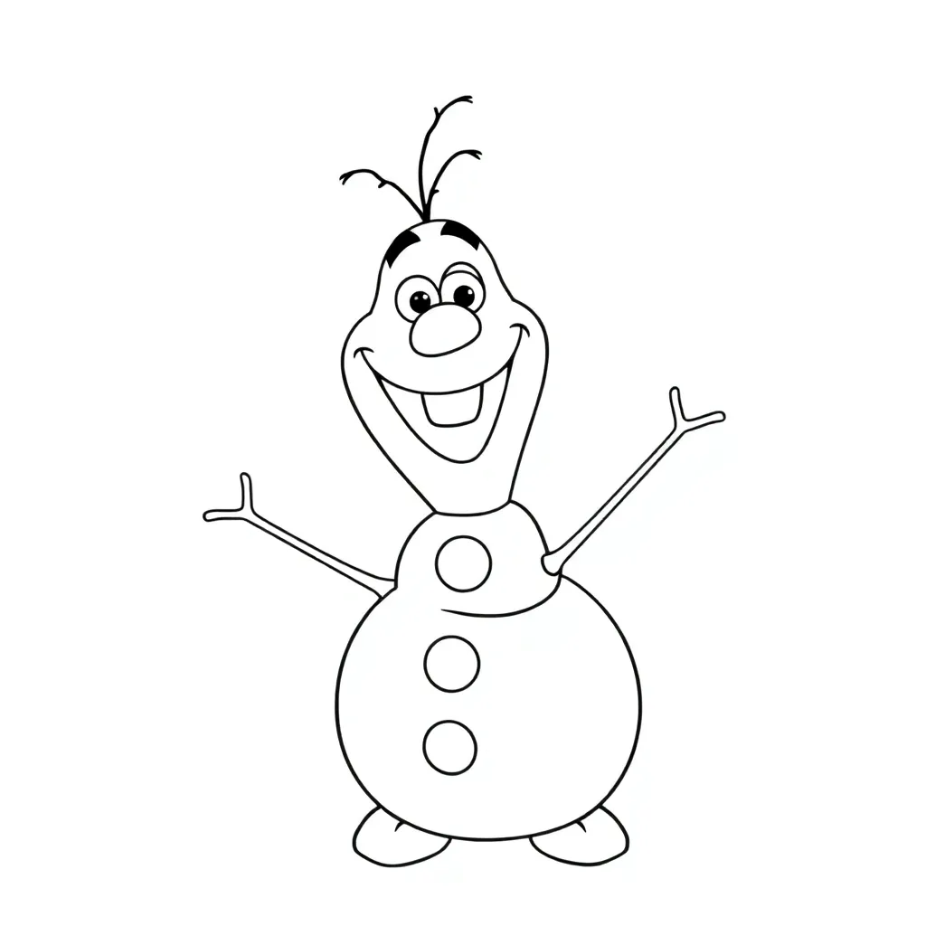 Olaf coloring page