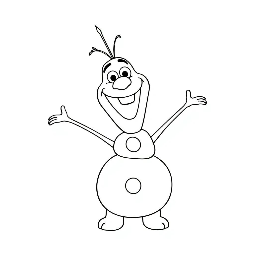 Olaf coloring page