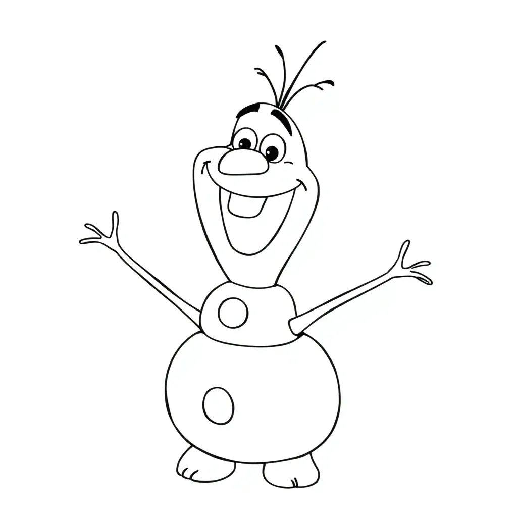 Olaf coloring page