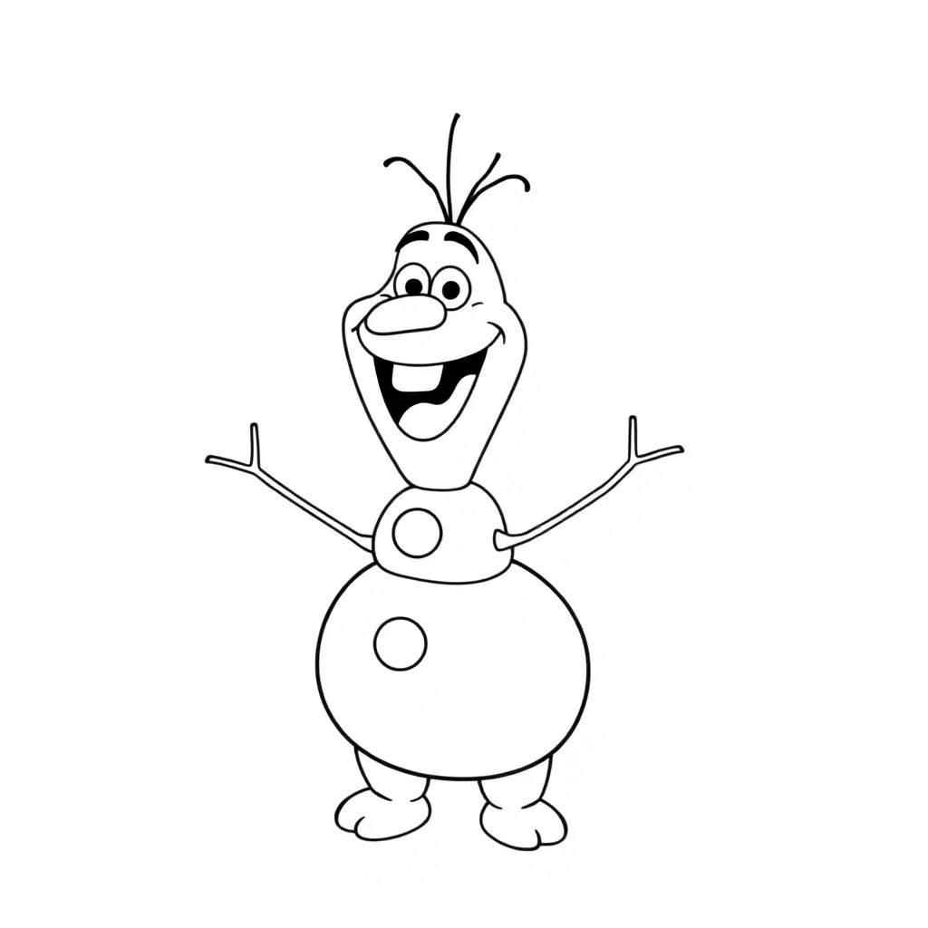Olaf coloring page