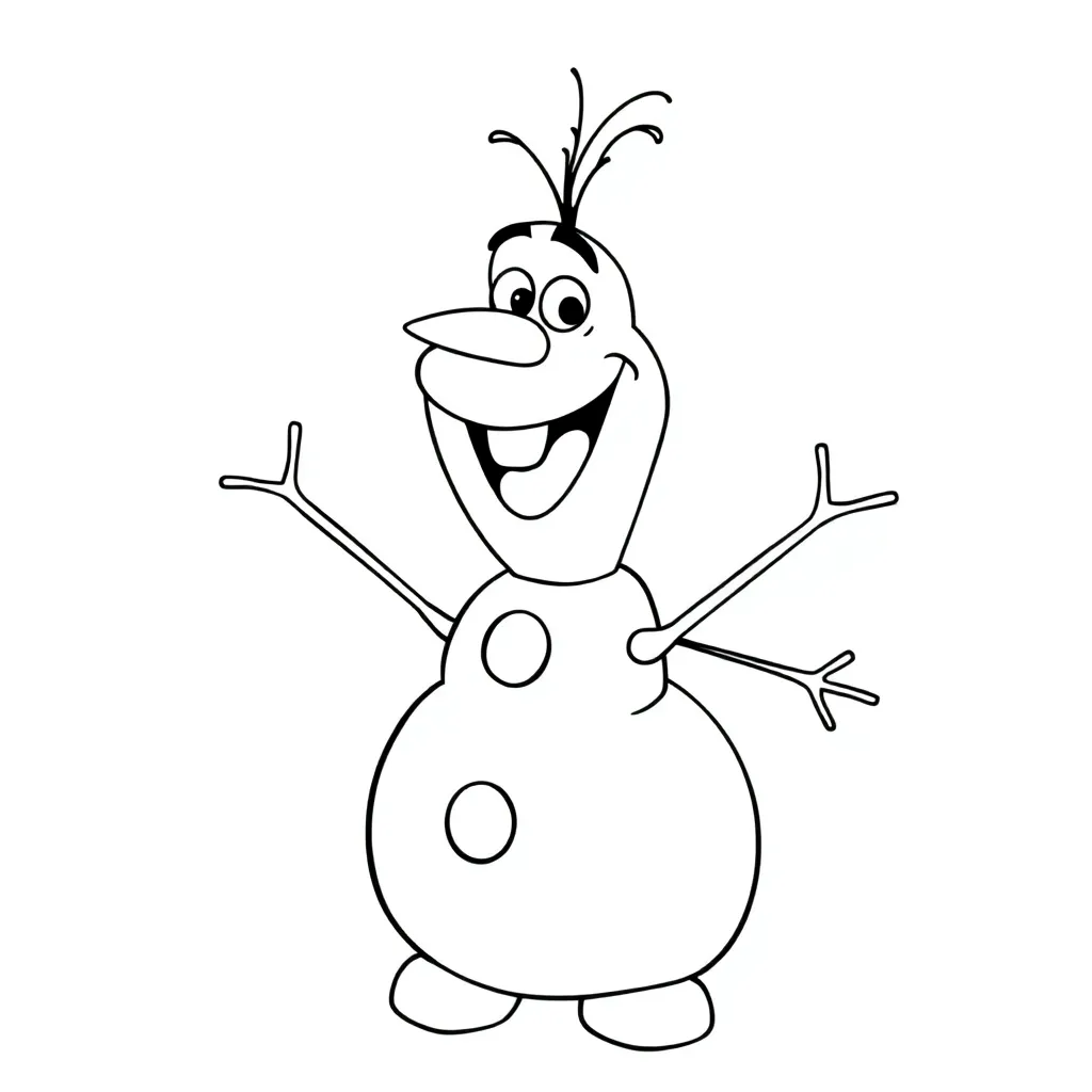 Olaf coloring page