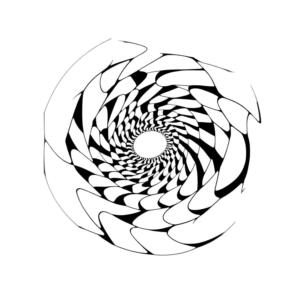 Optical Illusion coloring page