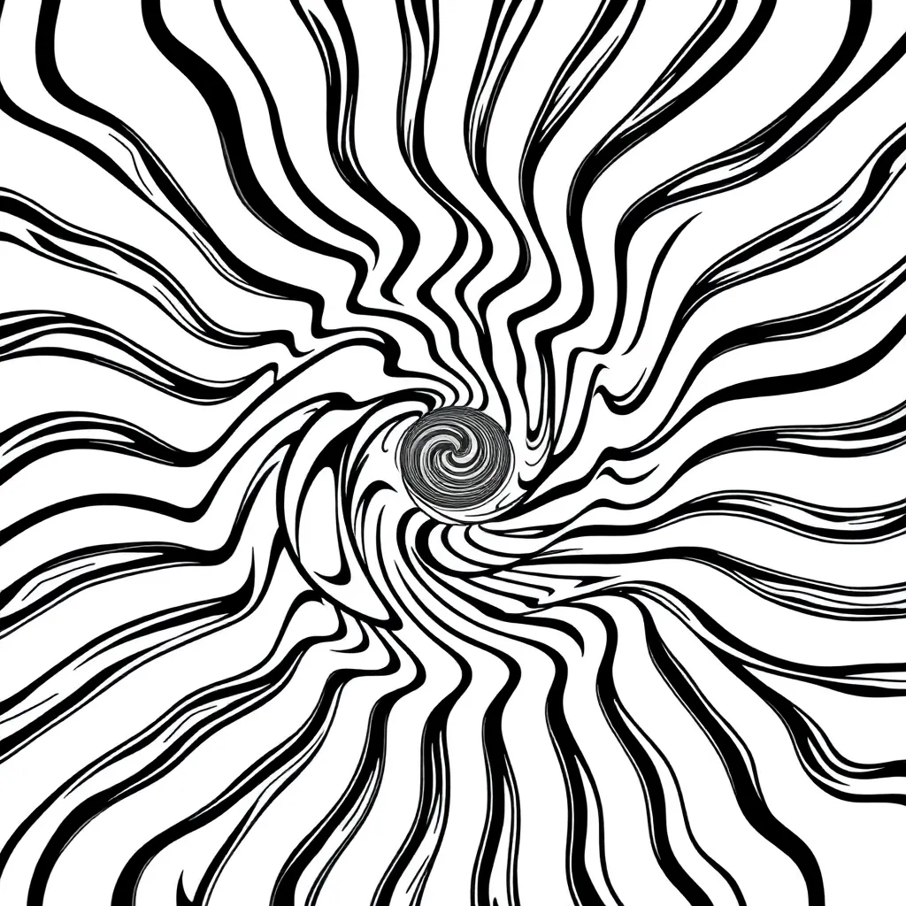 Optical Illusion coloring page